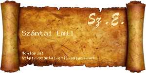 Szántai Emil névjegykártya